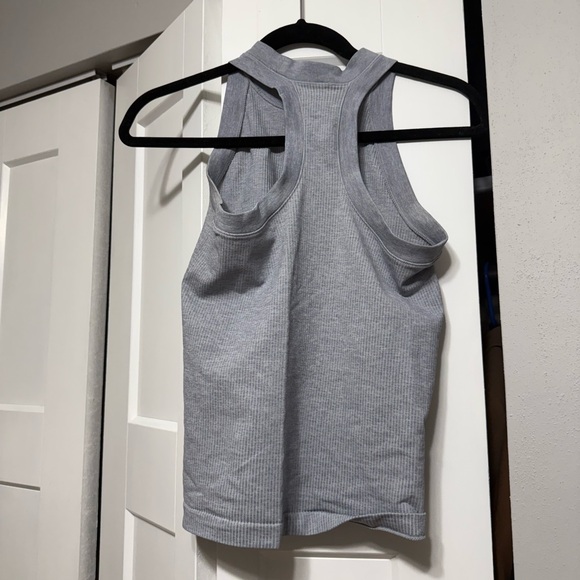 Athleta Light Gray Ribbed Tank - Picture 2 of 3